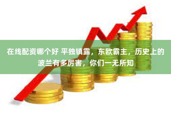 在线配资哪个好 平独镇露，东欧霸主，历史上的波兰有多厉害，你们一无所知