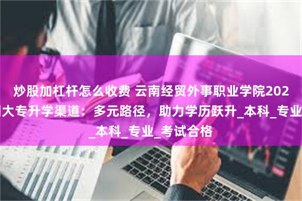 炒股加杠杆怎么收费 云南经贸外事职业学院2025年五年制大专升学渠道：多元路径，助力学历跃升_本科_专业_考试合格